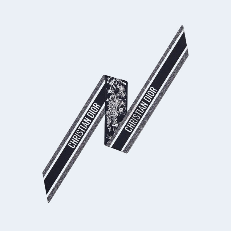 디올 블랙 투왈 드 주이 플라워 미차 스카프