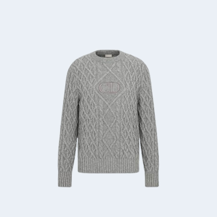 디올 미드나잇 시그니처 니트 그레이