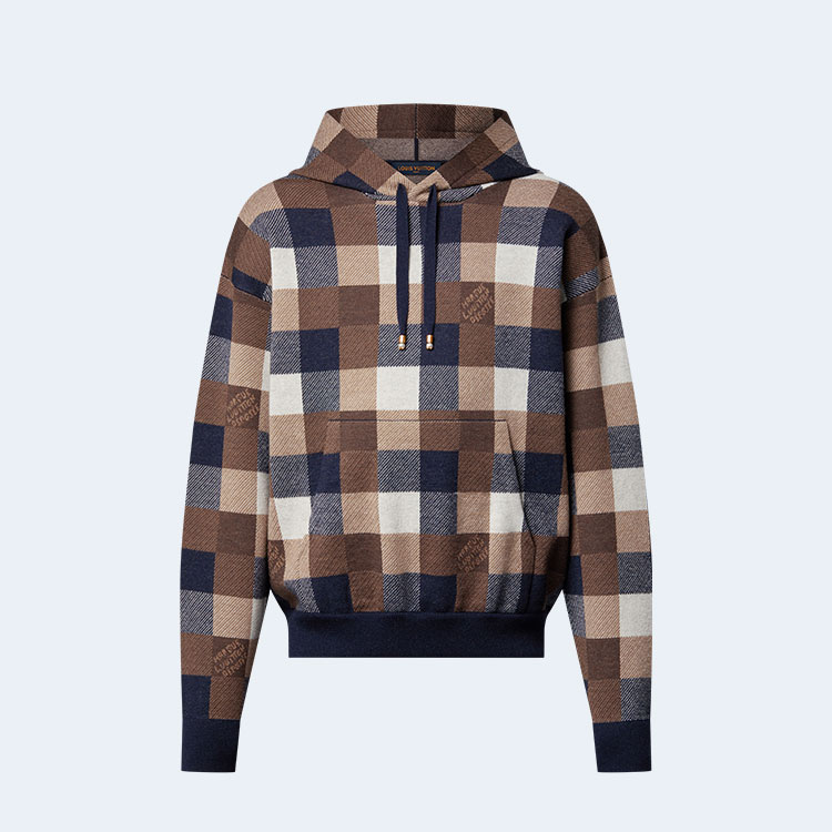 루이비통 다미에 울 캐시미어 후디 1AFXJV