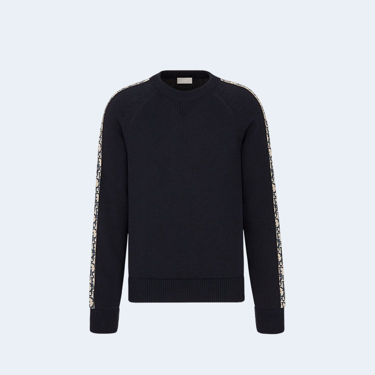 디올 오블리크 인서트 스웨터