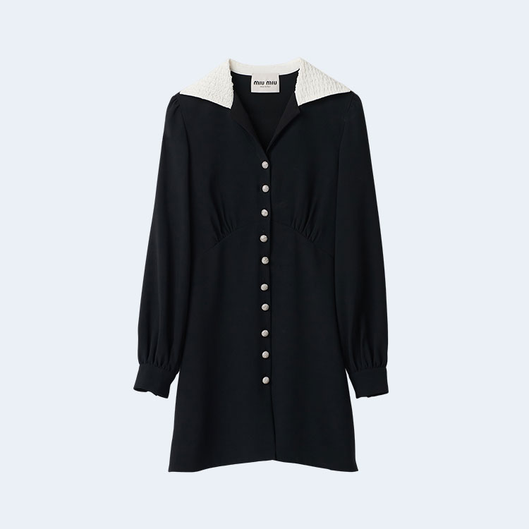 미우미우 사블레 드레스