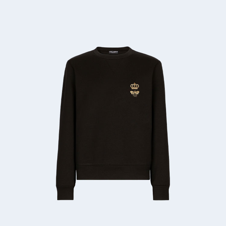 돌체앤가바나 자수 코튼 스웨트 맨투맨