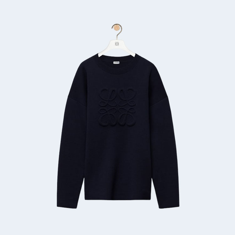 로에베 루프백 코튼 플리스 스웨트셔츠