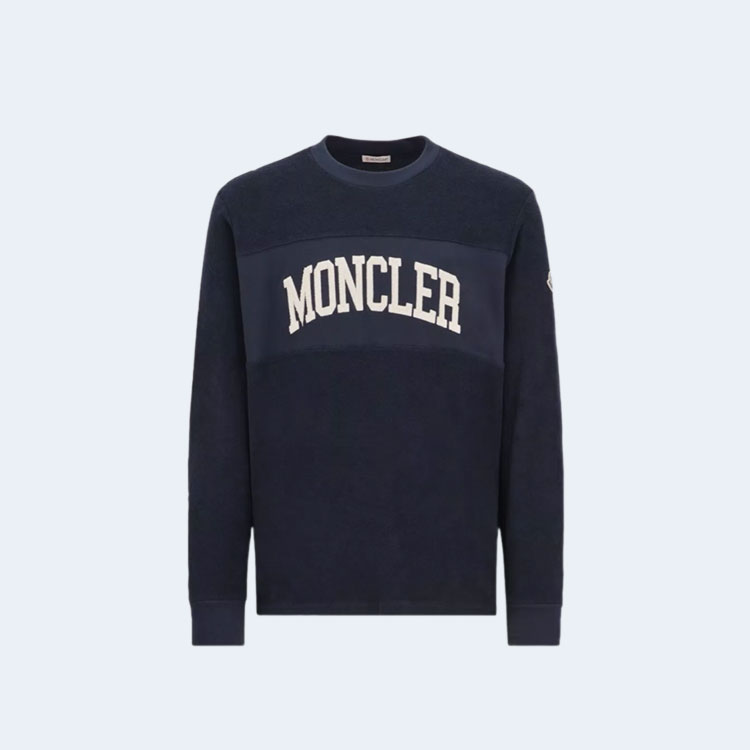 몽클레어 자수 로고 스웨트셔츠