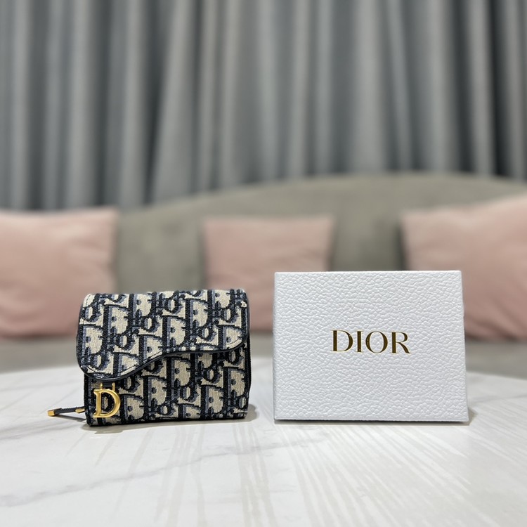 디올 오블리크 반지갑