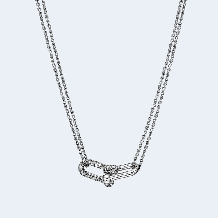 티파니 앤 코 라지 더블 링크 펜던트 (2color)