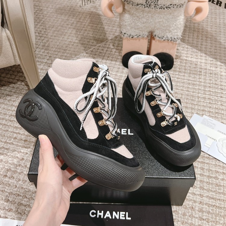 샤넬 23K 레이스업 하이탑 스니커즈