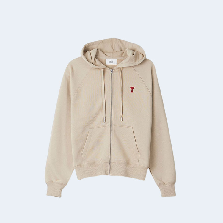 아미 유니섹스 ADC 베이지 후드 집업