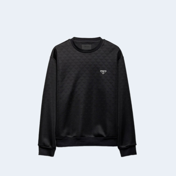프라다 테크니컬 패브릭 스웨트셔츠