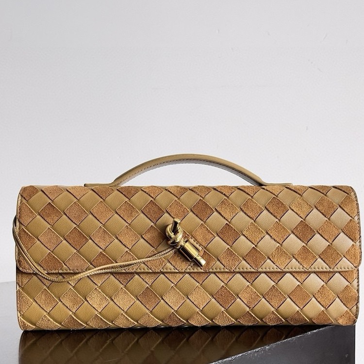 보테가 베네타 24FW 안디아모 인트레치아토 탑 핸들 클러치