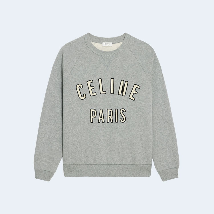 셀린느 파리 루즈 스웨트셔츠 그레이