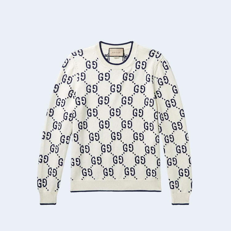 구찌 로고 코튼 스웨터