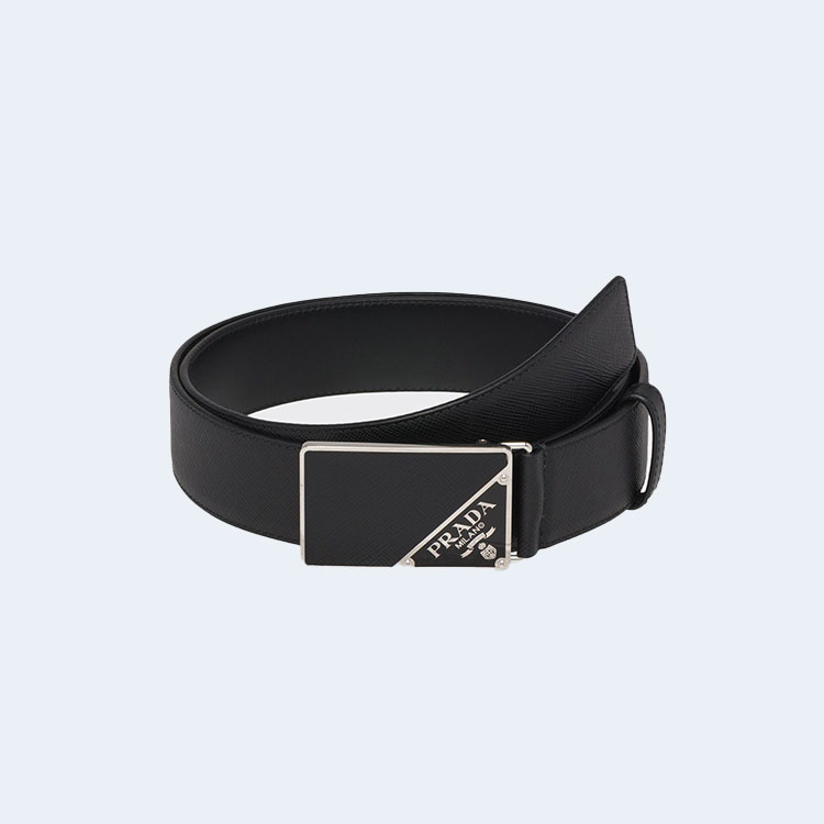 프라다 사피아노 레더 버클 벨트