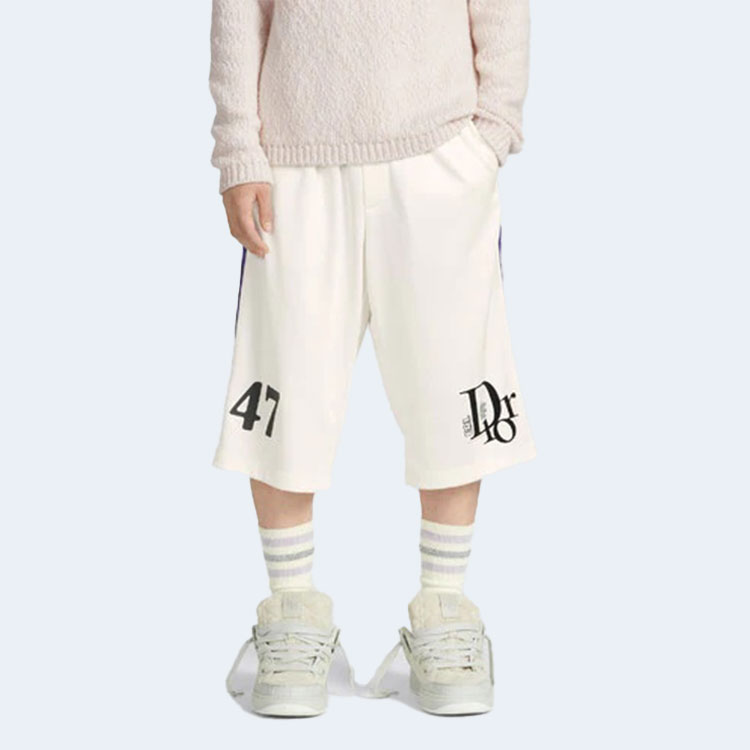 디올 X ERL 아틀래틱 화이트 쇼츠