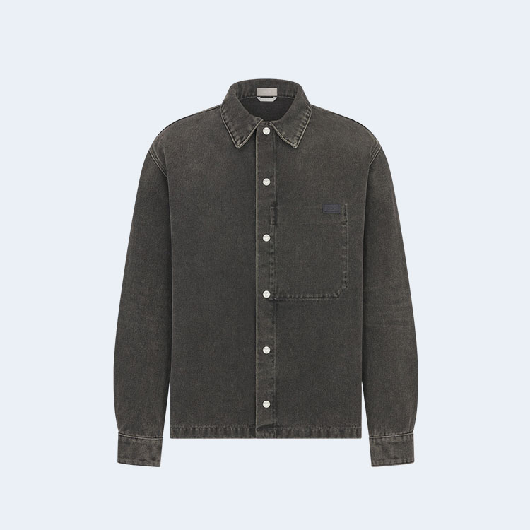 디올 블랙 데님 오버셔츠