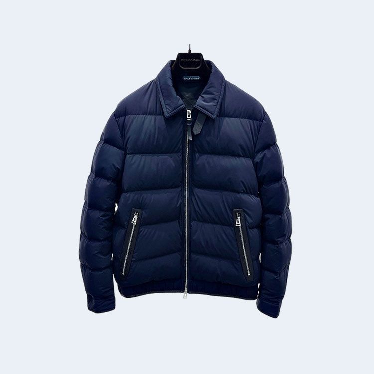 톰포드 패디드 다운 패딩 자켓 네이비