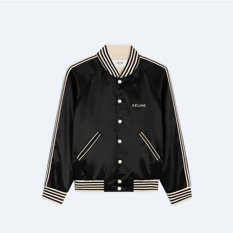 셀린느 새틴 피니시 나일론 테디 자켓