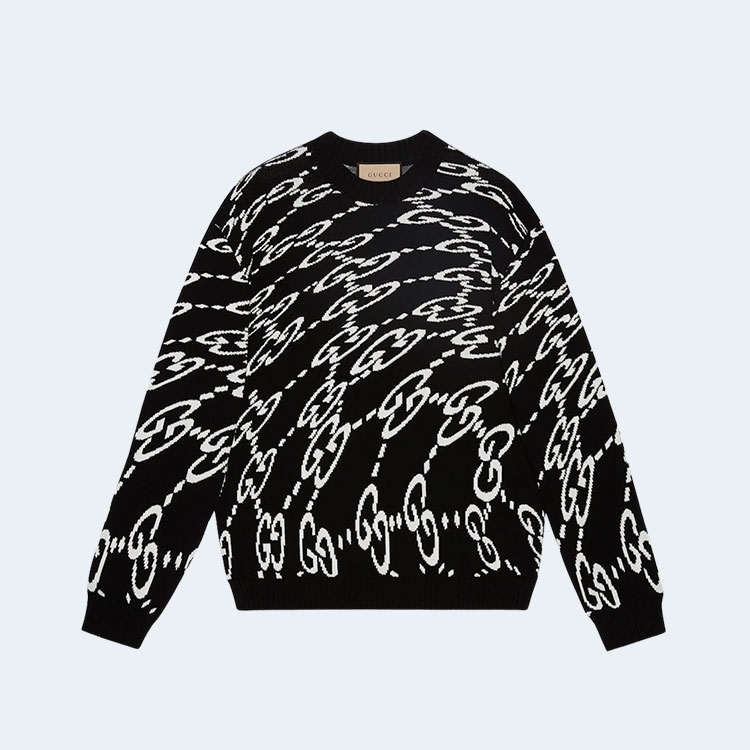구찌 웨이비 GG 코튼 스웨터