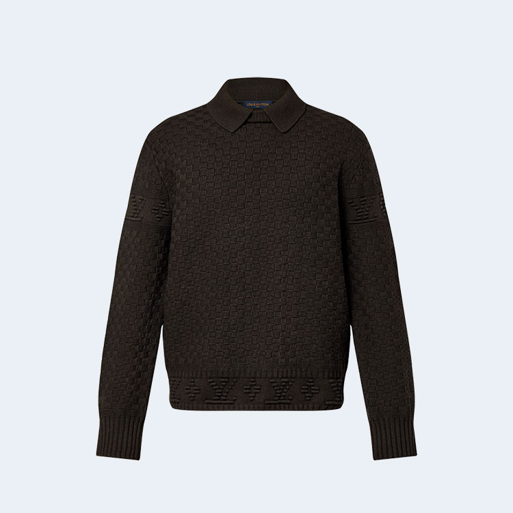 루이비통 울 블렌드 풀오버 블랙