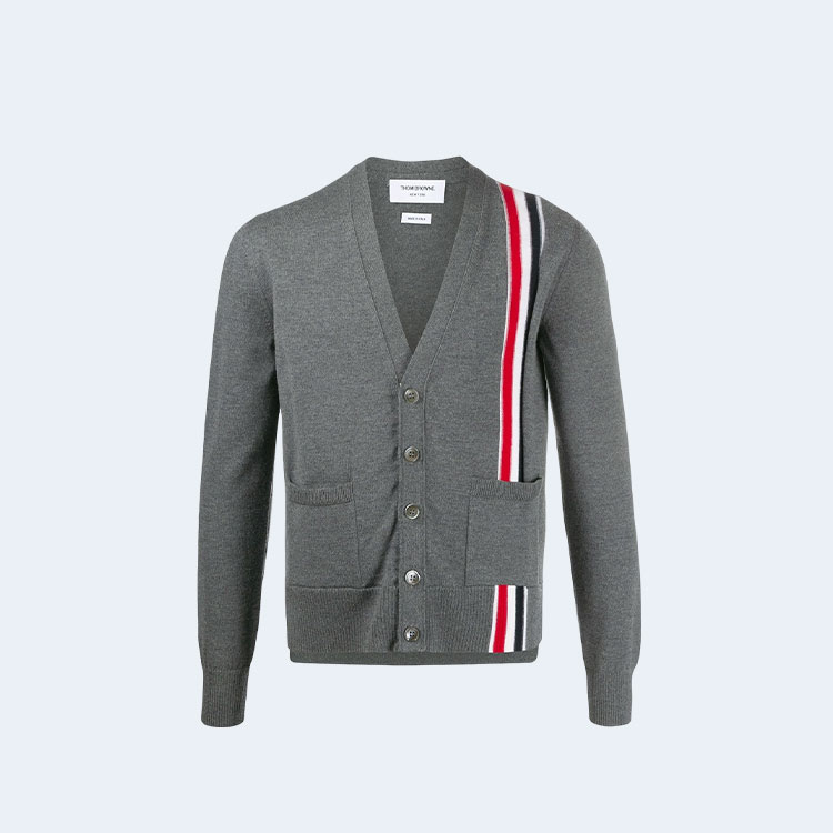 톰브라운 4바 스트라이프 디테일 가디건