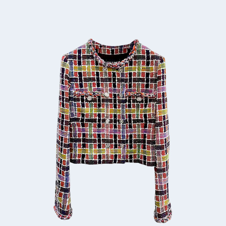 샤넬 시퀸 코튼 트위드 자켓