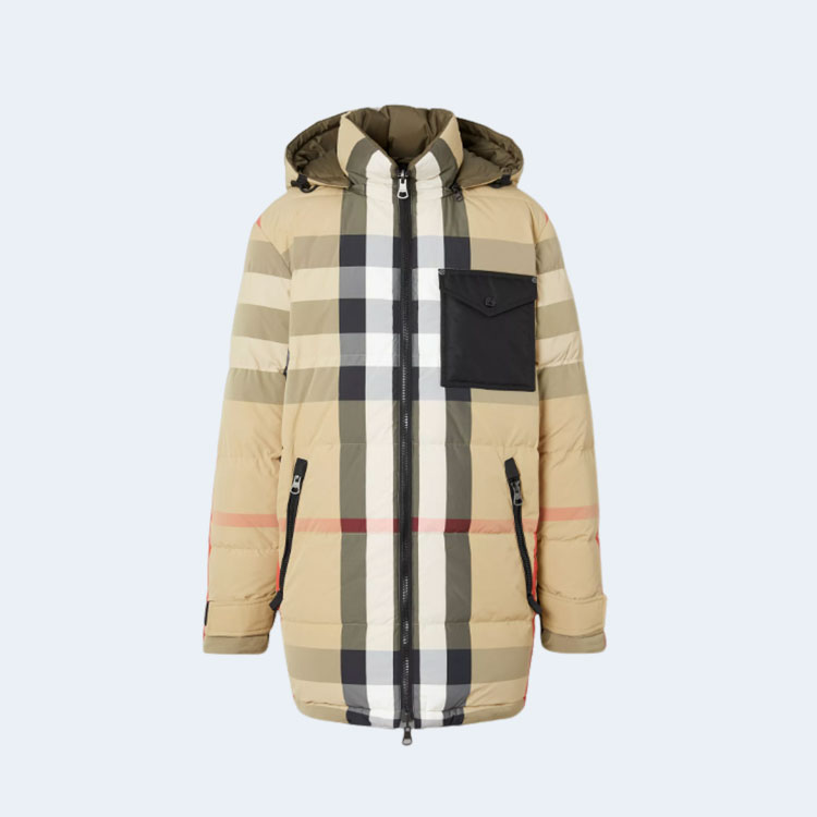 버버리 리버시블 체크 나일론 패딩 자켓