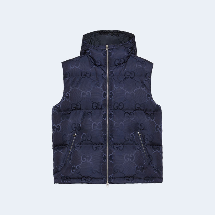 구찌 점보 GG 캔버스 다운 베스트