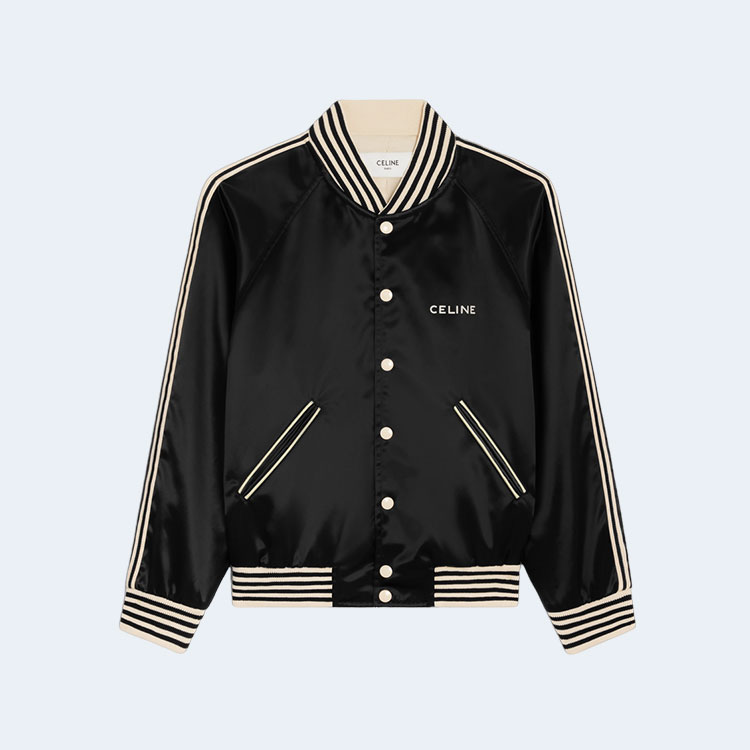 셀린느 새틴 피니시 테디 자켓