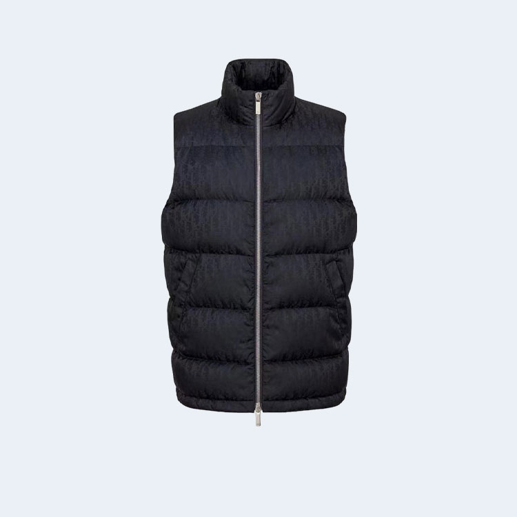 디올 오블리크 다운 패딩 베스트 블랙