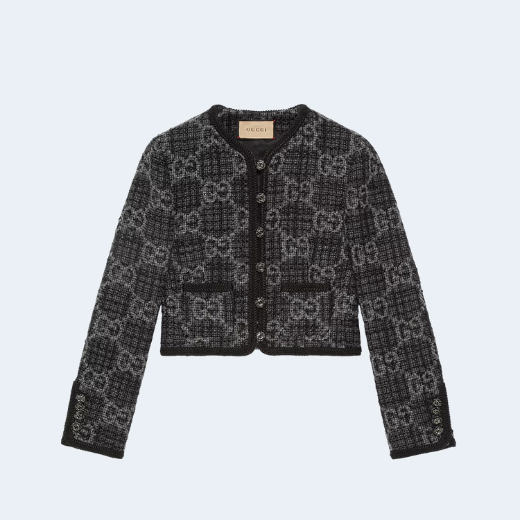 구찌 GG 트위드 자켓