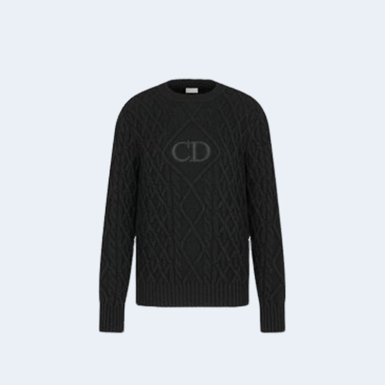 디올 미드나잇 시그니처 니트 블랙