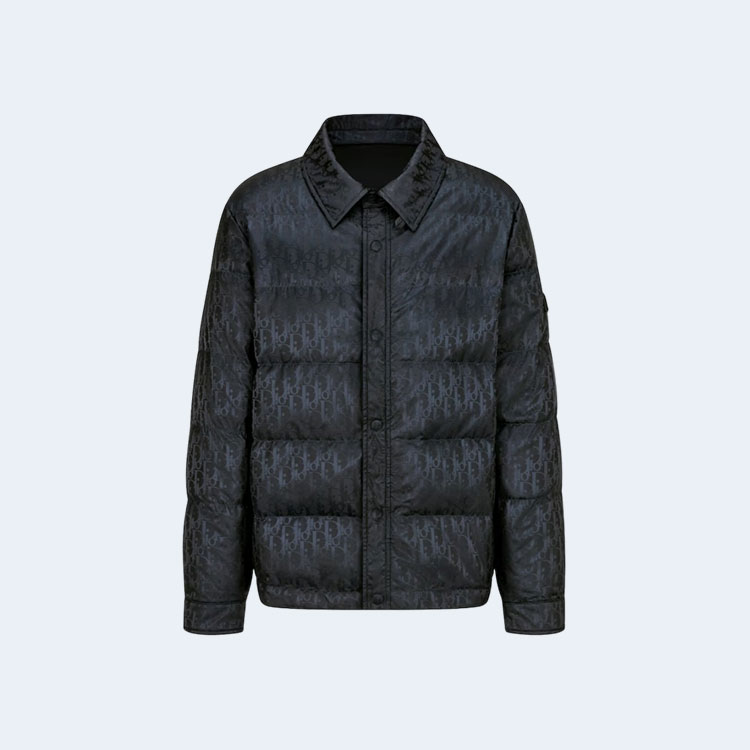 디올 오블리크 네이비 퀄트 자켓