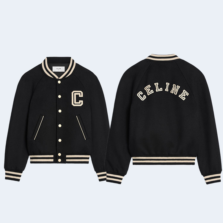 셀린느 텍스처드 울 테디 자켓