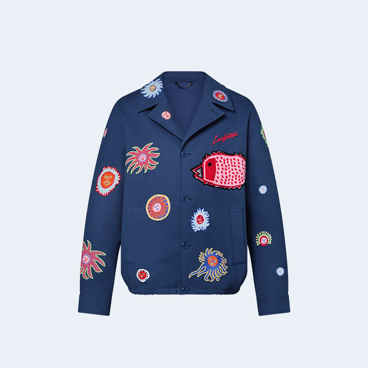 루이비통 x YK 엠브로이드 페이스 자켓