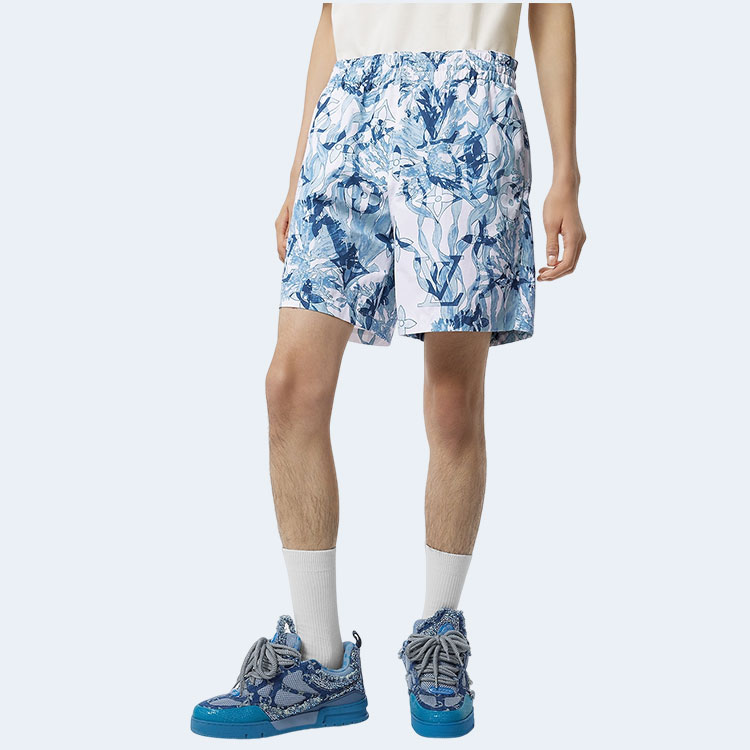 루이비통 프린트 나일론 스윔 팬츠