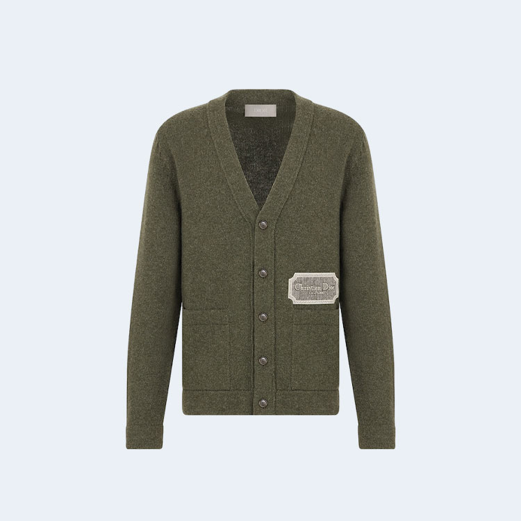 디올 꾸뛰르 가디건 그린