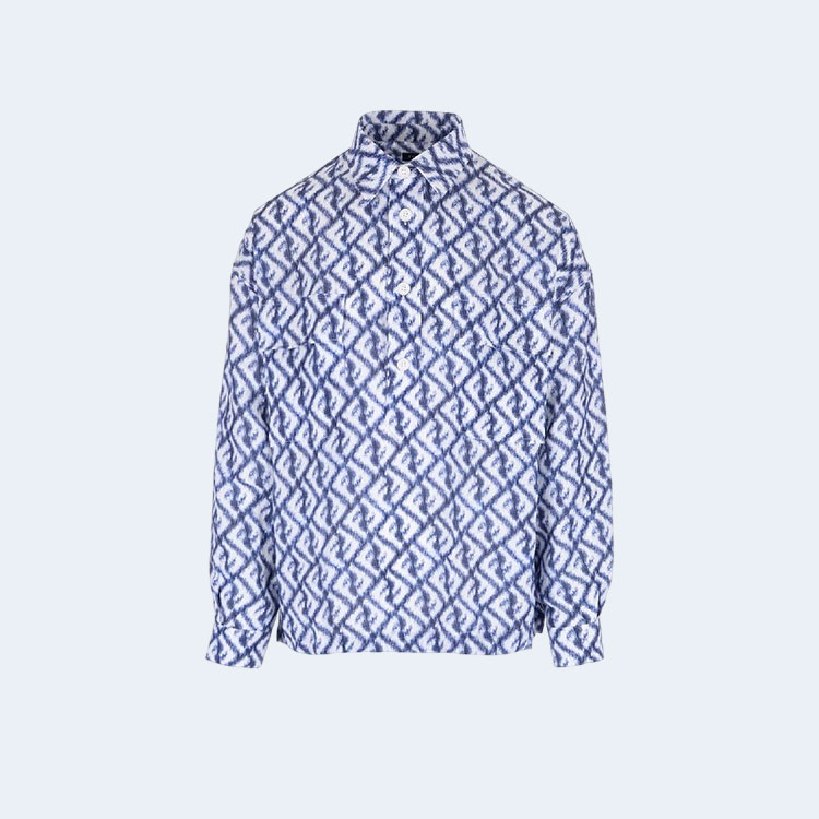 펜디 울오버 FF 오버핏  린넨 셔츠