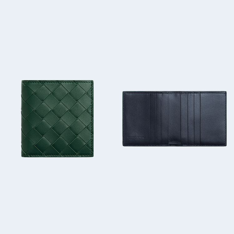 보테가 베네타 인트레치아토 슬림 폴더 지갑