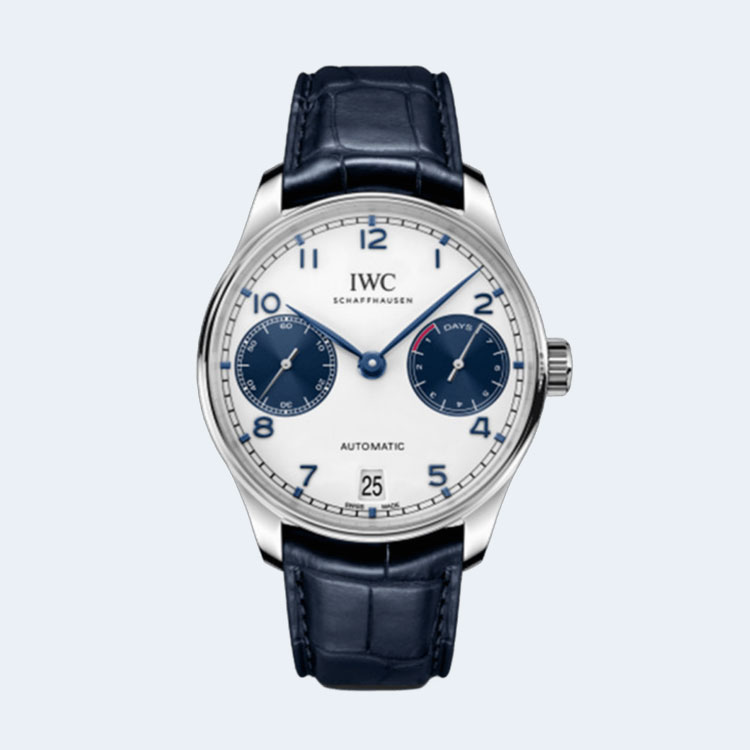IWC 포르투기저 오토매틱 워치 흰판 청