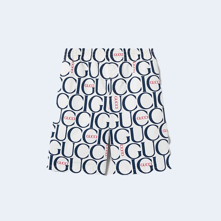 구찌 맥시 프린트 패브릭 쇼츠