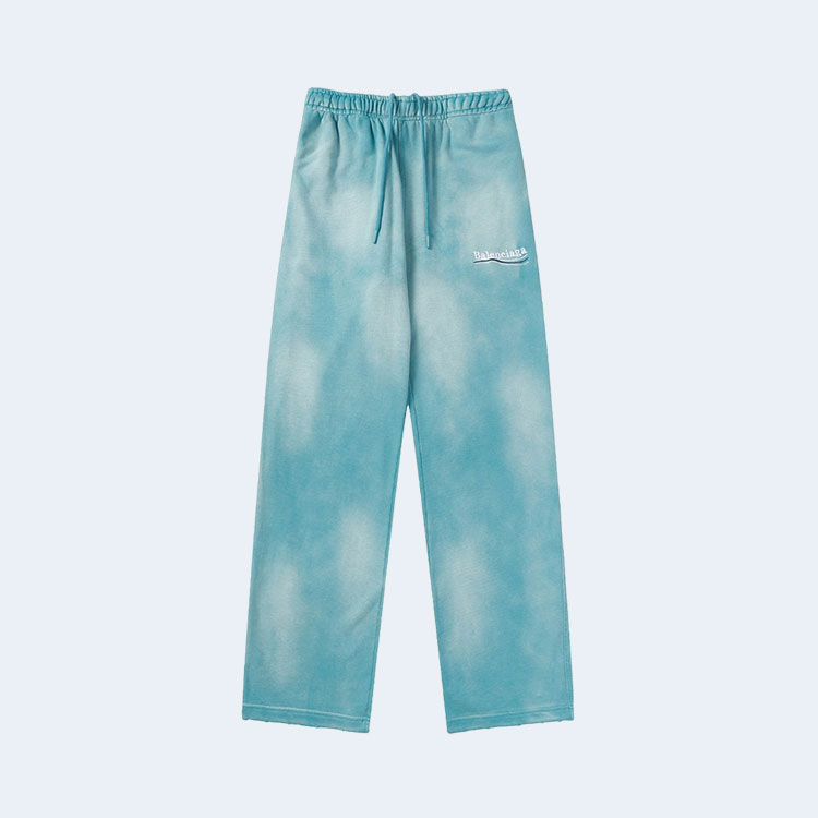 발렌시아가 헤비 듀티 워싱 팬츠 블루