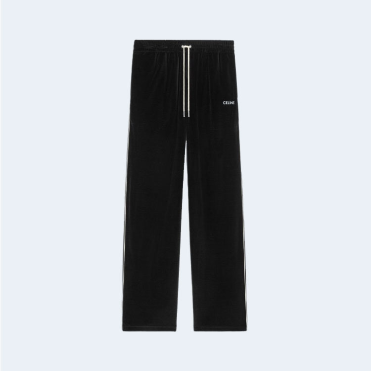 셀린느 트랙수트 벨벳 팬츠