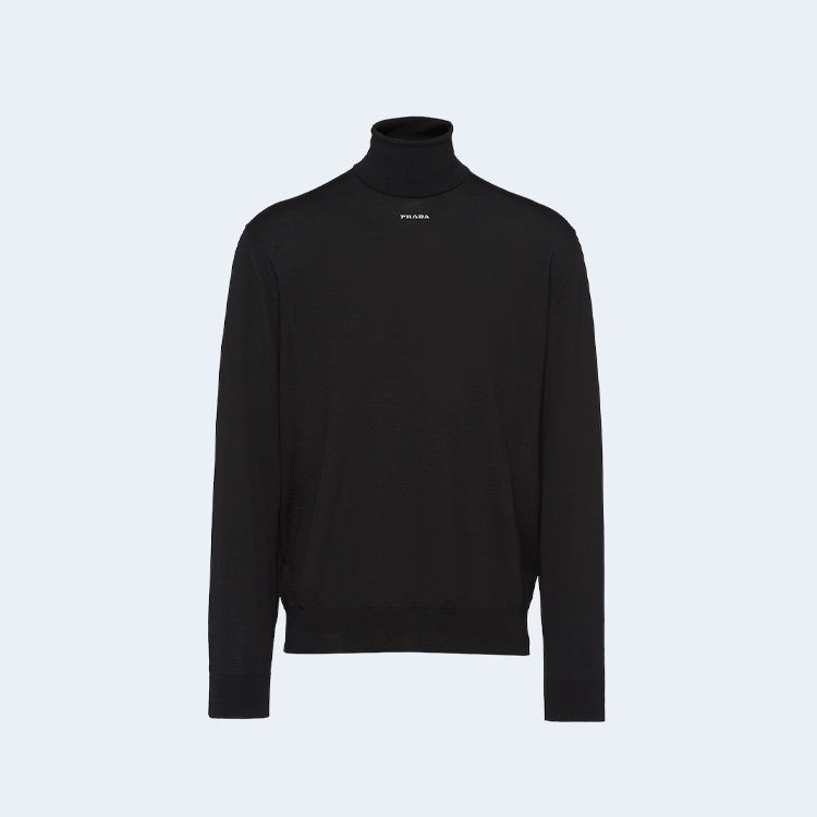 프라다 슈퍼파인 터틀넥 스웨터