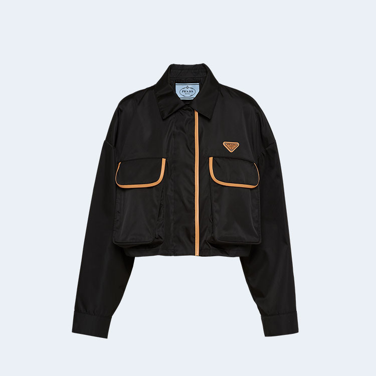 프라다 리나일론 포켓 재킷 블랙
