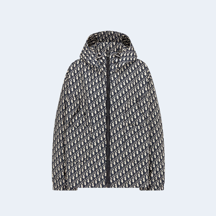 디올 오블리크 방수 후드 자켓