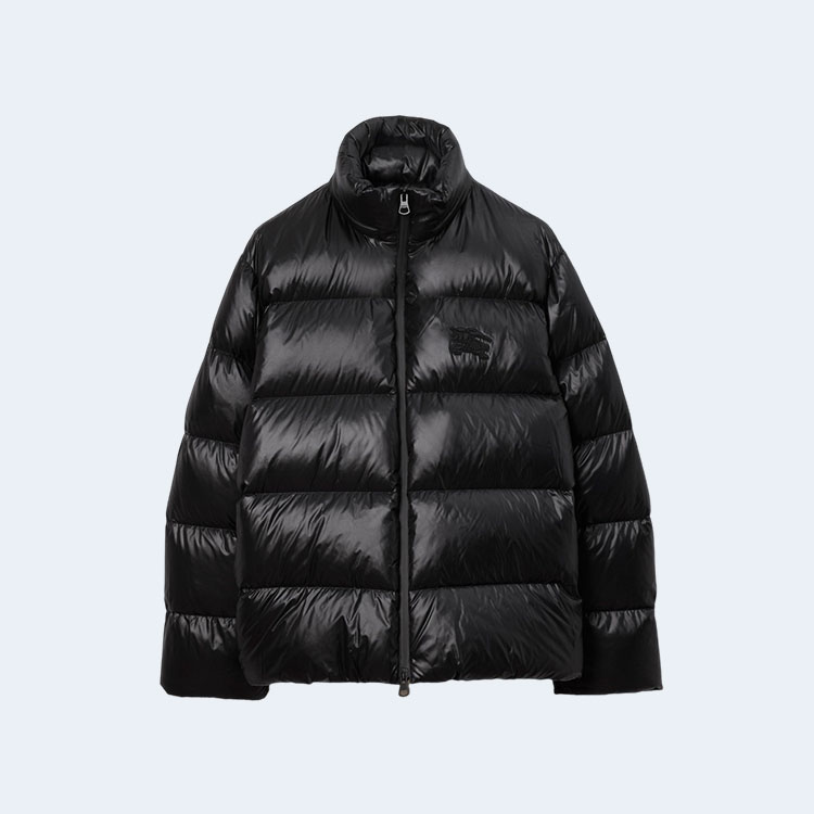 버버리 나일론 푸퍼 자켓 블랙