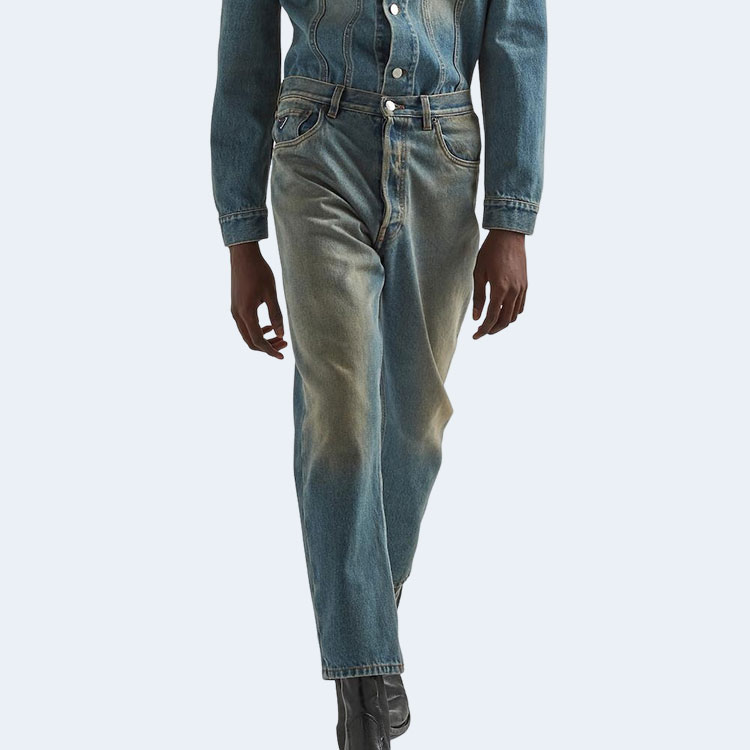 프라다 5포켓 데님 라이트 진