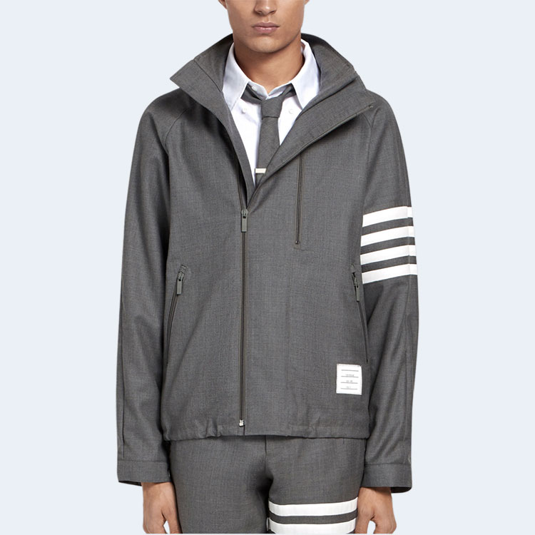 톰브라운 더블 지퍼 래글런 재킷