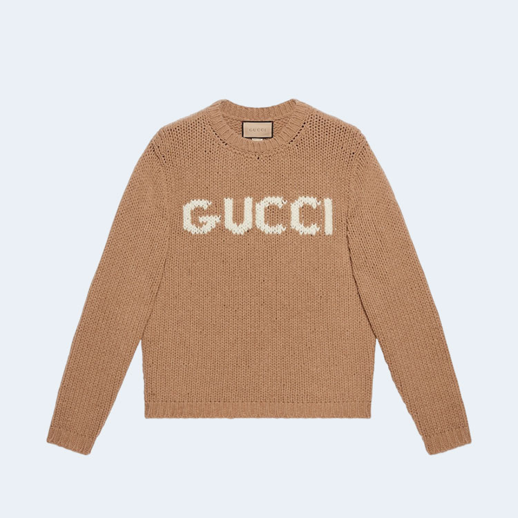 구찌 인타르시아 니트 울 점퍼 베이지