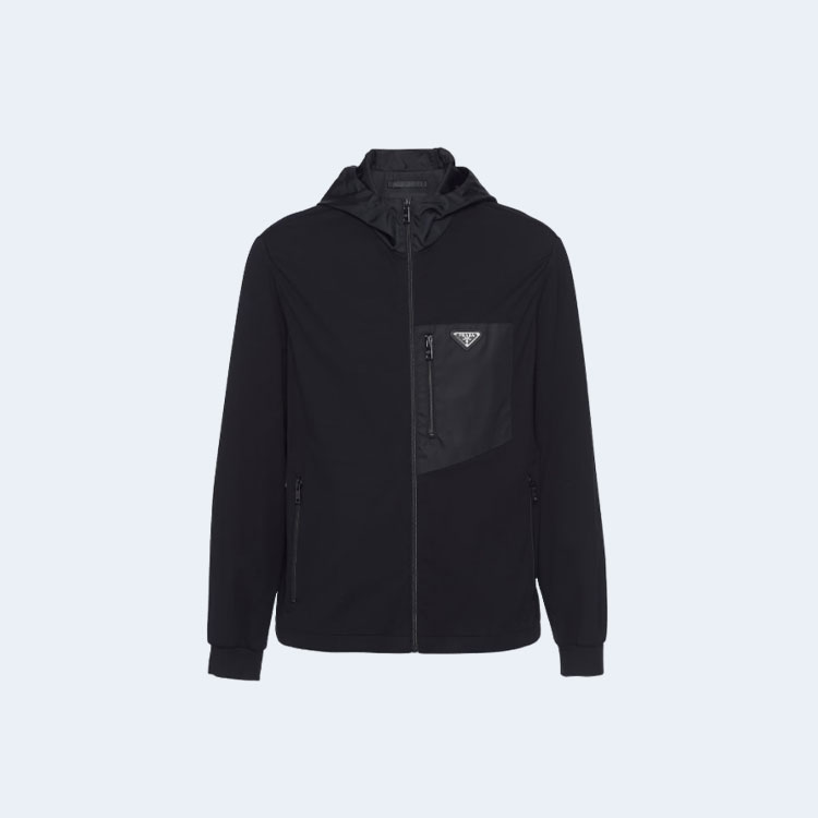 프라다 삼각로고 리나일론 후드 자켓